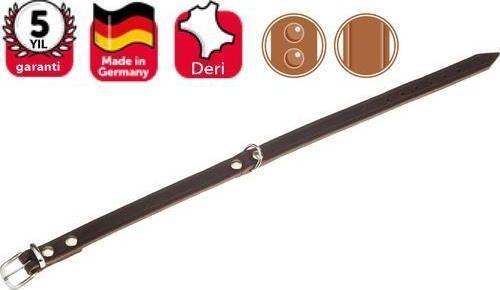 Deri Boyun Tasma 57CM-20mm Kahverengi
