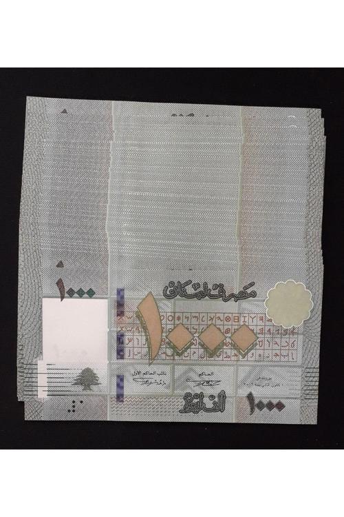 Lübnan 1.000 Livre Çil Kağıt Para (Seri Takipli 40 Adet)