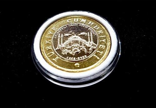 4 Adet Kapsülde Ayasofya 1 Tl Tedavül Parası 2020 Yılı Çil