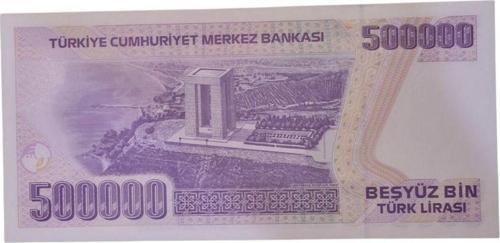 7.Emisyon 500 Bin Lira Çil