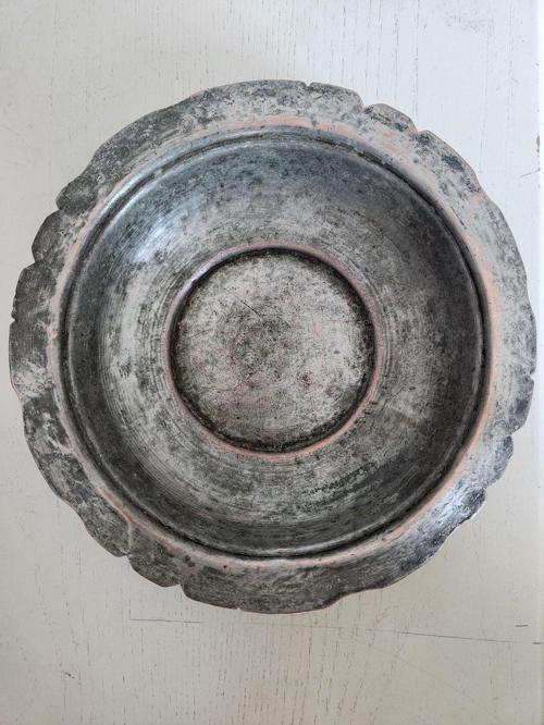 Osmanlı Dönem Bakır 22Cm Tabak. Orijinal Osmanlı Dönem Komple Bakır Pilavlık Kullanılan Tabak