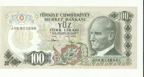 6. Emisyon J08 100 Lira Çil