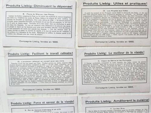 7X11 Boyutunda 6 Adet Nadir Hindistan Liebig Kartları. Orijinal Dönemine Ait Liebig Çorba Kartları