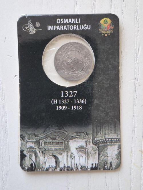 Osmanlı 20 Para Hatıra Kabında Nadir. 1909 Tarihli