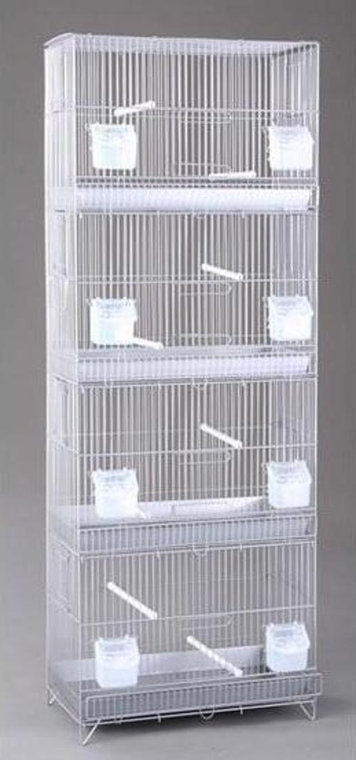 Dört Katlı Kanarya Üretim Kafesi Siyah Renk 45 x 25 x  122.5 cm 3 Kapılı