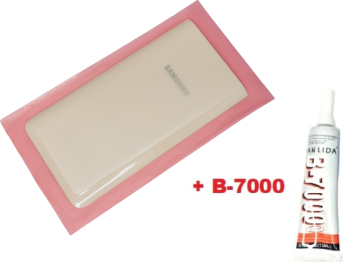 Samsung Galaxy A80 Arka Pil Batarya Kapağı (CAM ORJİNAL) B-7000 GOLD