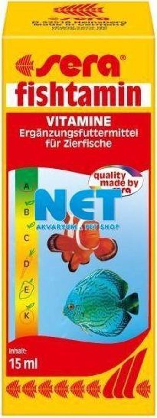 Fishtamin 100 ml  Tatlı su, tuzlu su ve havuz balıkları için damla