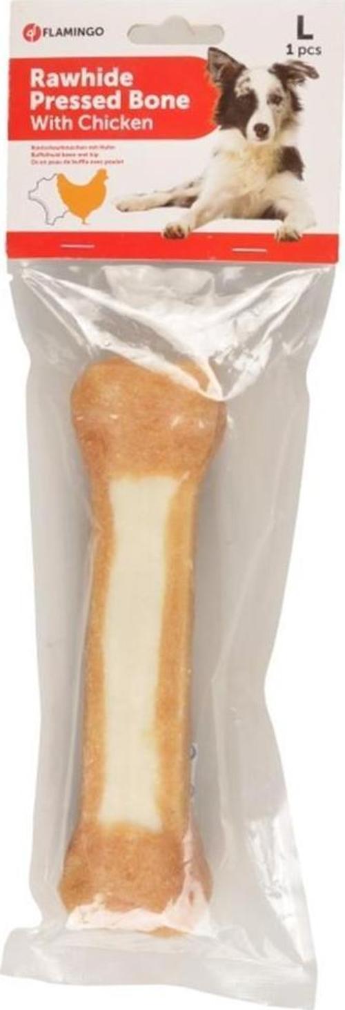 Tavuk Eti Kaplı Kemik Köpek Ödülü 20 cm 210 gr