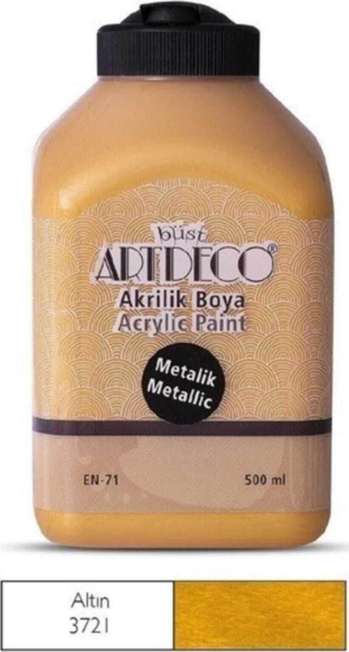 Metalik Akrilik Boya 500ml Altın 3721