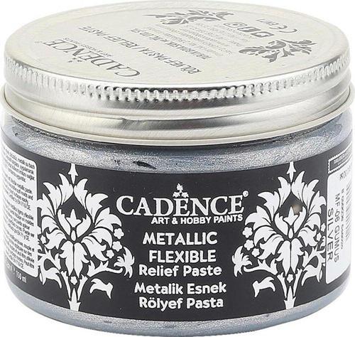 METALİK ESNEK RÖLYEF PASTA MF-06 GÜMÜŞ 150ML