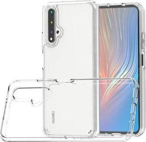 Huawei Nova 5T Tam Koruma Sağlayan Sert Ve Şeffaf Coss Premium Silikon Kılıf