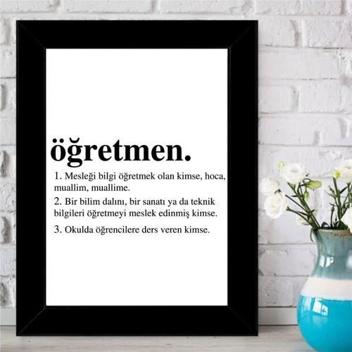 Öğretmen Sözlük Tasarımlı Çerçeve -10