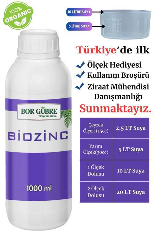 Bıozınc 1000Ml Çinko Sıvı Organik Madde Gübresi