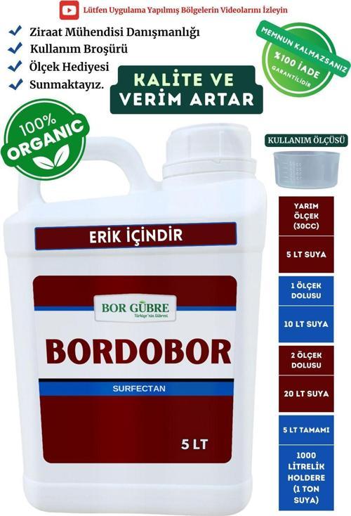 Erik İçin Organik Sıvı Gübre Bordobor 5Lt Kalite Ve Verim Artar.(İstenmeyen Mavi Rengi Bırakmaz)