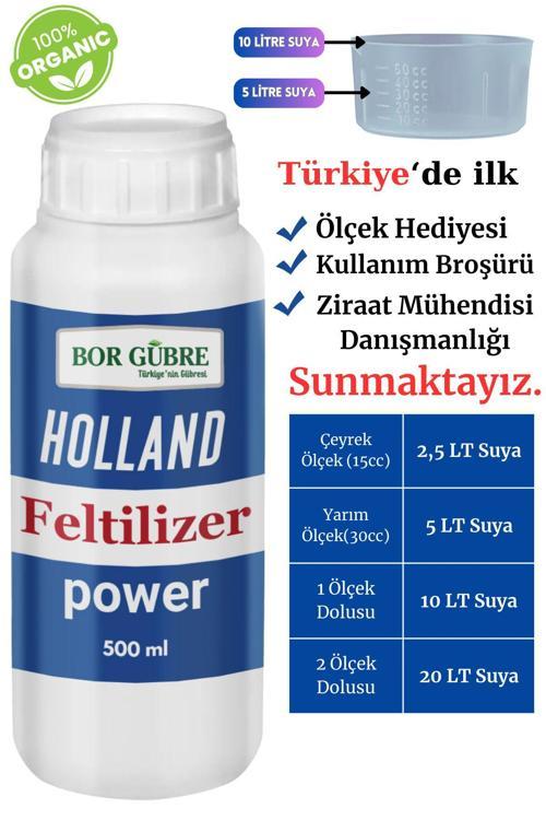 Holland Feltilizer Power 500 Ml Organomineral Gübre Kökleri Geliştirir