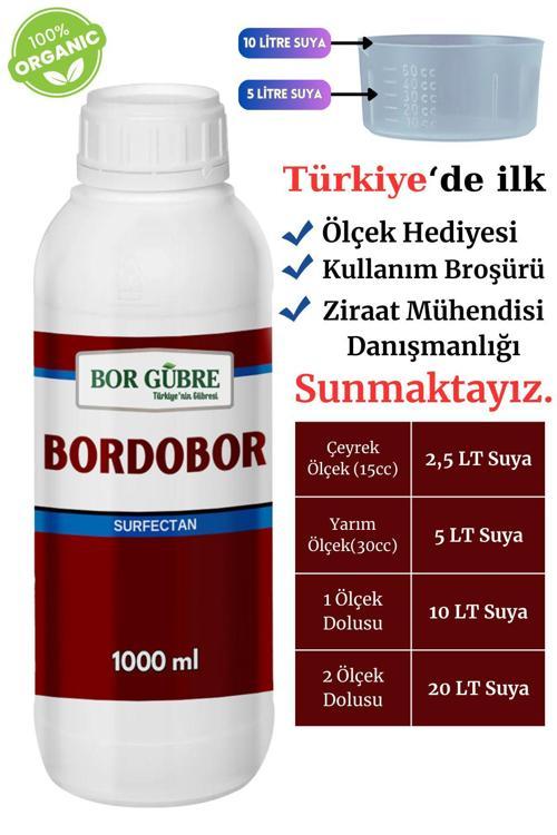 Sıvı Gübre 1000Ml (Bordobulamacı) Bakır İçerik Bitki Besini Ve Koruyucu Bordo Bulamacı