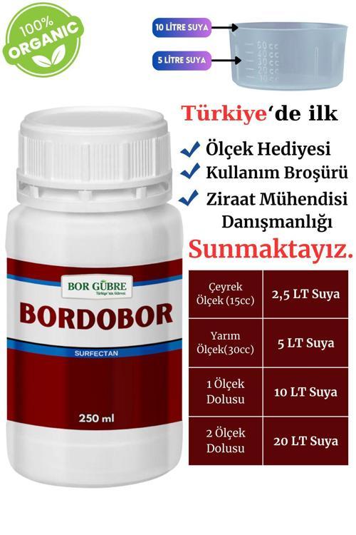 Sıvı Gübre 250Ml (Bordobulamacı) Bakır İçerik Bitki Besini Ve Koruyucu Bordo Bulamacı