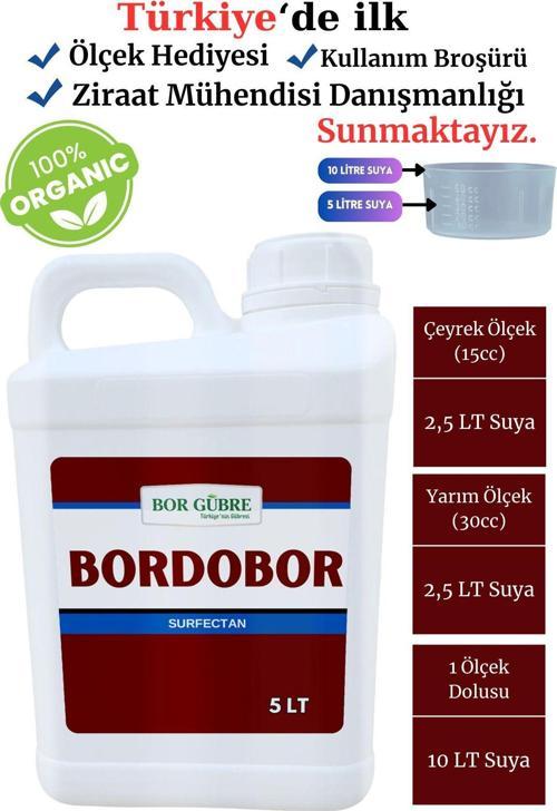 Sıvı Gübre Bordobor 5Lt (Bordobulamacı) Bakır İçerik Bitki Besini Ve Koruyucu Bordo Bulamacı