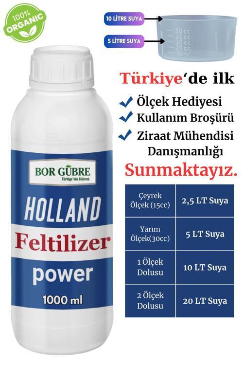 Yeni Nesil Holland Feltilizer Power 1000Ml Köklenme, Direnç Kalite Ve Verimi Artışı Sağlar.