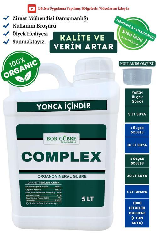 Yonca İçin (Complex 5Lt) Organik Sıvı Gübre Ürün Sayısı Artar Kalite Ve Verim Artar.