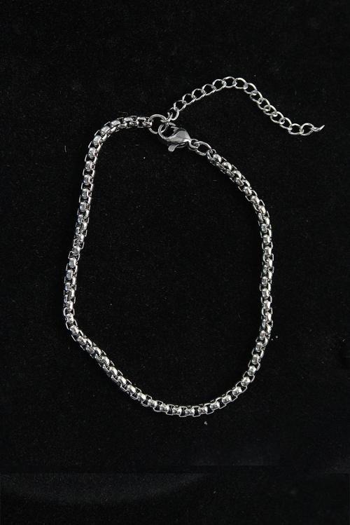 316L Çelik Örgü Model Gümüş Renk Erkek Bileklik