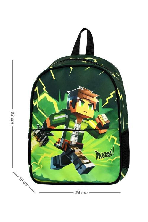 Lisanslı Mycraft Desenli Anaokul Çantası Lisanslı Erkek Kreş Çantası