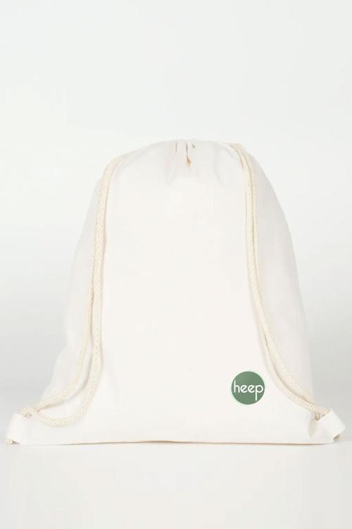 Krem 35x40 cm Unisex Ham Bez Büzgülü Sırt Ayakkabı Çantası