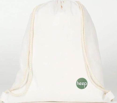 Krem 35x40 cm Unisex Ham Bez Büzgülü Sırt Ayakkabı Çantası