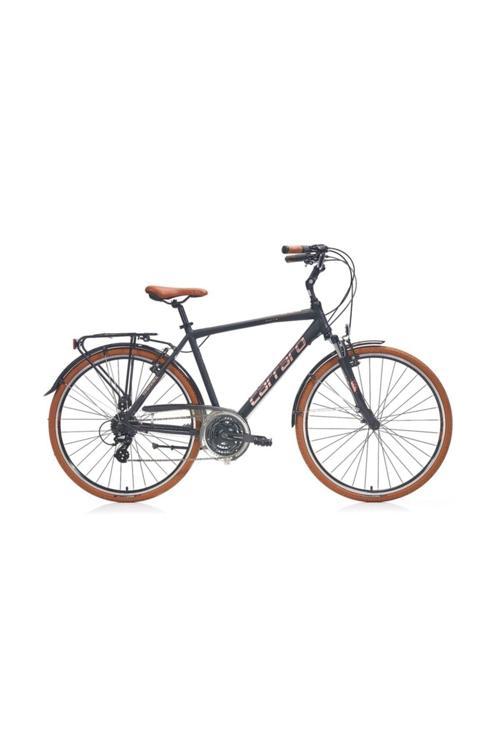 Elite 704 V Fren 21 Vites Full Shimano 28 Jant Şehir Bisikleti Açık Yeşil-Kahve 48 cm Kadro
