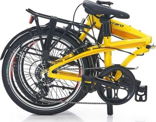 Flexi 107 20 Jant 7 Vites İtalyan Katlanır Bisiklet Sarı Siyah