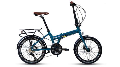 Flexi 121 Hd 21 Vites Hidrolik Disk Fren Full Shimano Katlanır Bisiklet Petrol Mavi