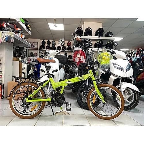 katlanır bisiklet slcn 120 Shimano 21 vites yeşil