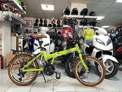 katlanır bisiklet slcn 120 Shimano 21 vites yeşil