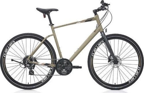 Sportive 324 28 Jant 24 Vites 56 cm Hidrolik Disk Fren Şehir Bisikleti-Mat Haki Yeşil