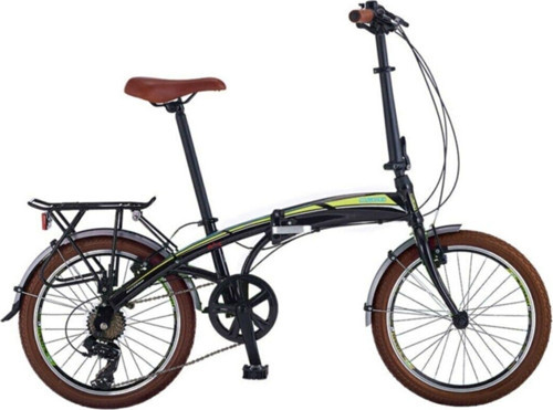 Slcn 300 V 20 jant Katlanır Bisiklet Siyah sarı
