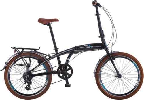 SLCN 400 V Shimano Altus Katlanır Bisiklet Siyah Turkuaz