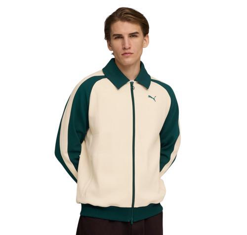 632994-87 Puma T7 Relaxed Track Jacket Ceket Krem
