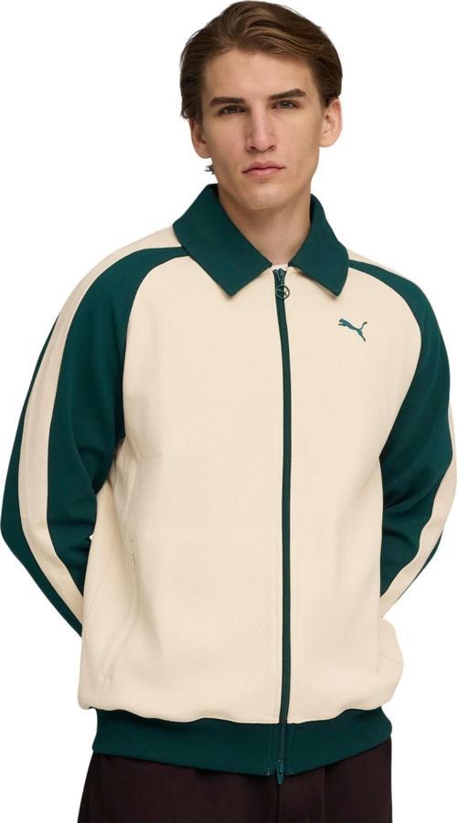 632994-87 Puma T7 Relaxed Track Jacket Ceket Krem
