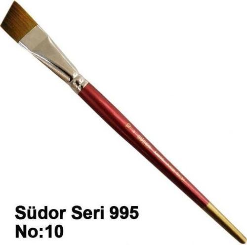 Seri 995 Yan Kesik Yağlı Boya Akrilik Boya Fırçası No 10