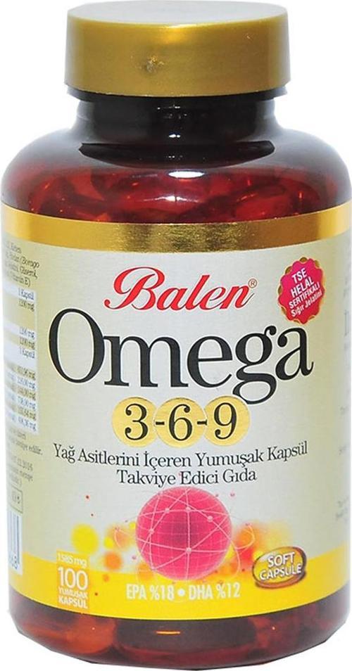 Omega 3-6-9 1585 Mg x 100 Yumuşak Kapsül