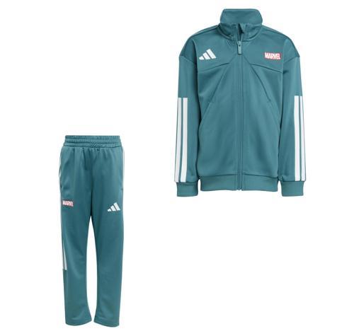 JM0834-C adidas Lk Mrvl Sm Ts &Ccedil;ocuk Eşofman Takımı Yeşil