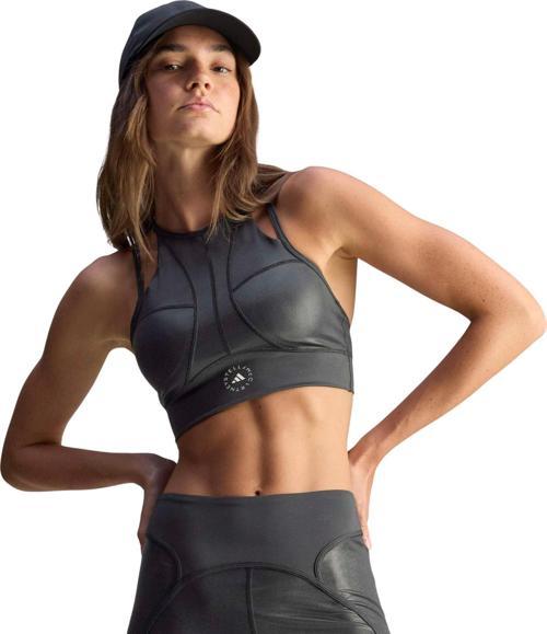 JM6089-K adidas By Stella Mccartney Training Micro Dot Crop Kadın Büstiyer Siyah