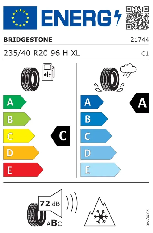 Blizzak LM005 235/40R20 96H XL Kış Lastiği | 2023 Üretim