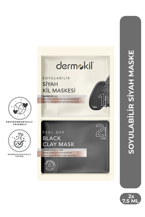 Soyulabilir Siyah Maske 2 x 7,5 ml