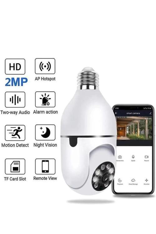 O- Kam Wifi Kontrollü Hd Çözünürlük Çift Işıklı Hareket Sensörlü Ip Kamera Blm-07