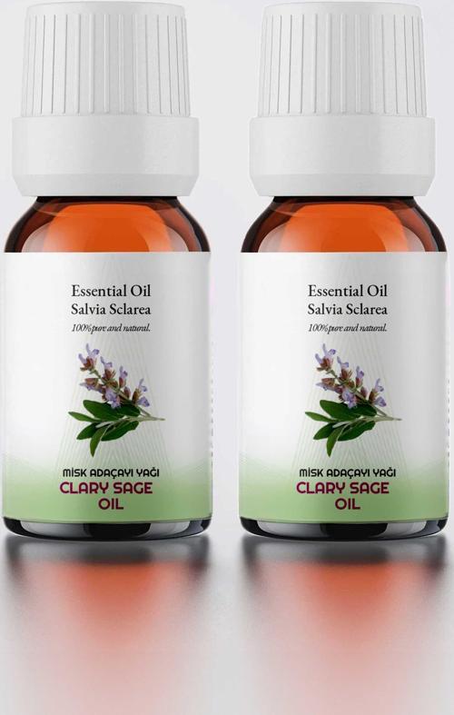 2 Adet Doğal Misk Adaçayı Yağı 10ml