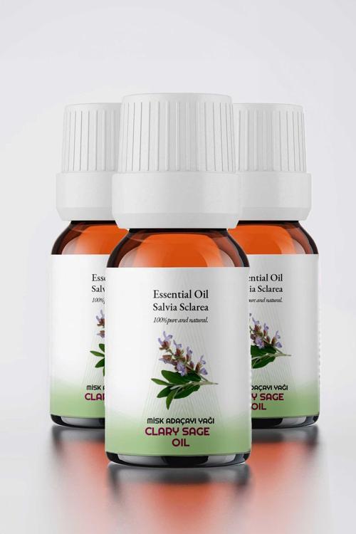 3 Adet Doğal Misk Adaçayı Yağı 10ml