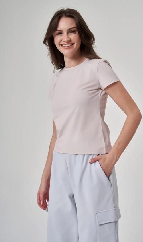 Kadın Pudra Pembe Tişört 1522188