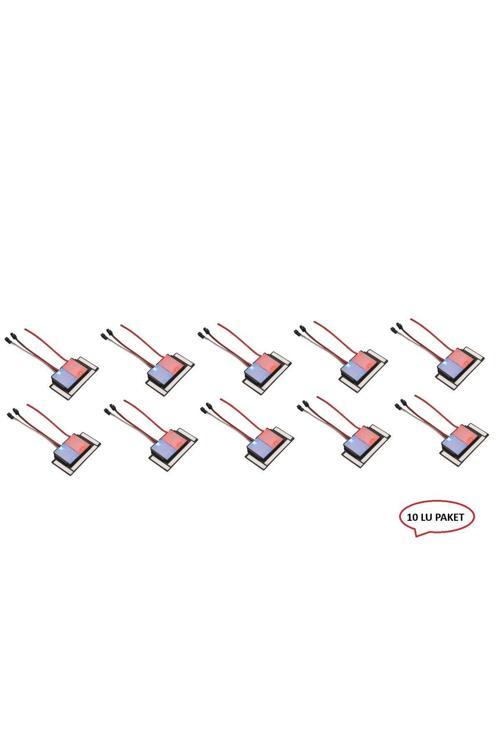 10 Adet Ayna Arkası On-Off Dimmer Dokunmatik Sensör 2 Key - 12-24V - 8,33A - 100W