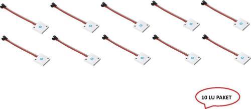 10 Adet Ayna Arkası On-Off Dimmer Dokunmatik Sensör - Power Simgeli - 12-24V - 8,33A - 100W